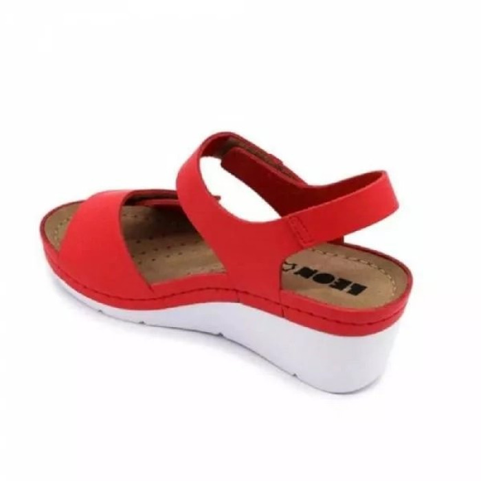 Босоніжки жіночі ортопедичні Leon 1080 червоні