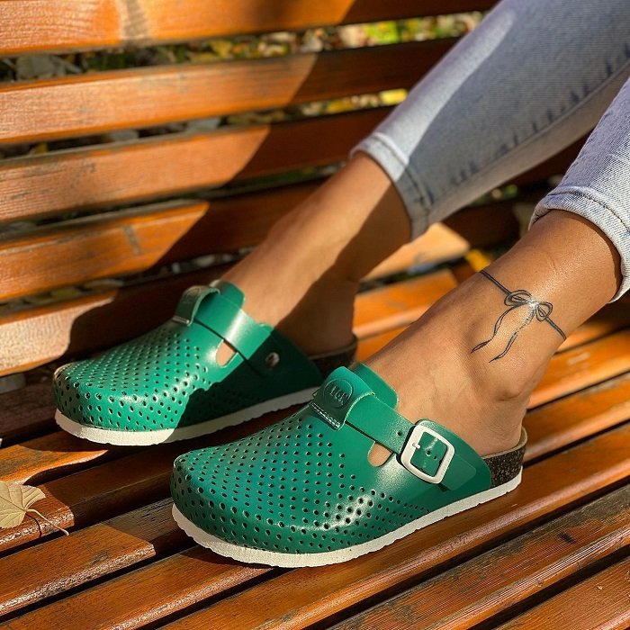 Сабо женские Leon 4250 зеленый