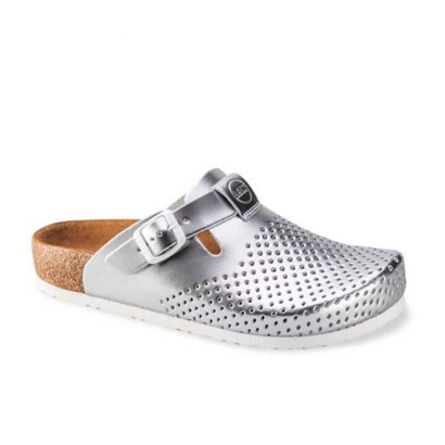 Сабо женские Leon 4250 серебро