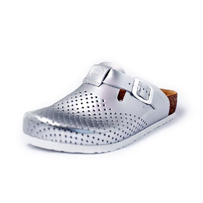 Сабо женские Leon 4250 серебро