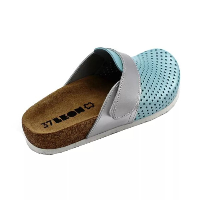 Сабо ортопедические женские Leon 4251 мята-серебро