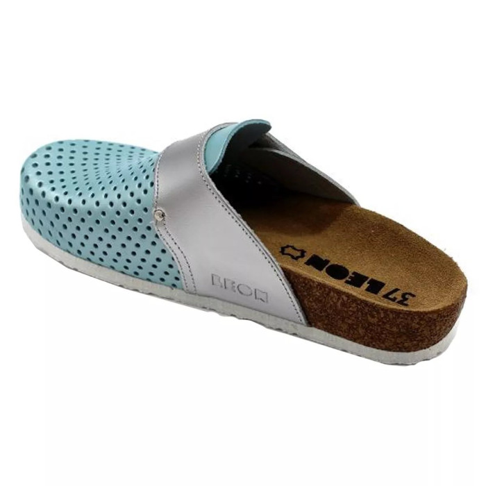 Сабо ортопедические женские Leon 4251 мята-серебро