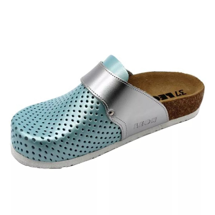 Сабо ортопедические женские Leon 4251 мята-серебро