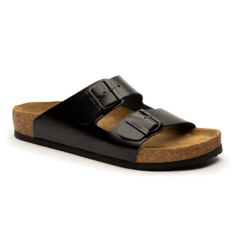 Шльопанці ортопедичні чоловічі Leon 4703 чорні