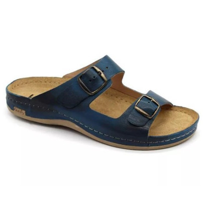 Шлепанцы ортопедические мужские Leon 703M синие