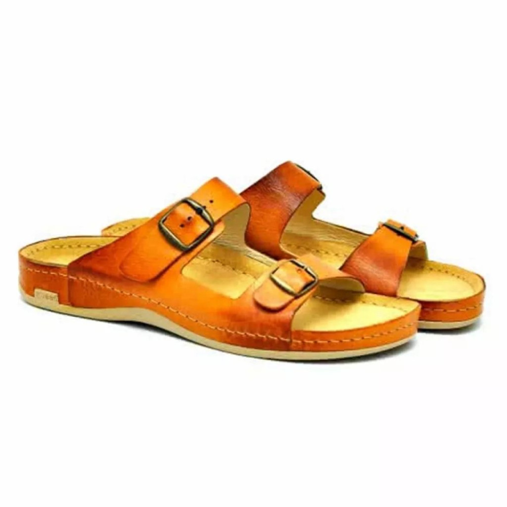 Шлепанцы ортопедические мужские Leon 703M коричневые