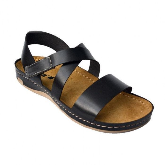 Шлепанцы ортопедические мужские Leon 710M черные