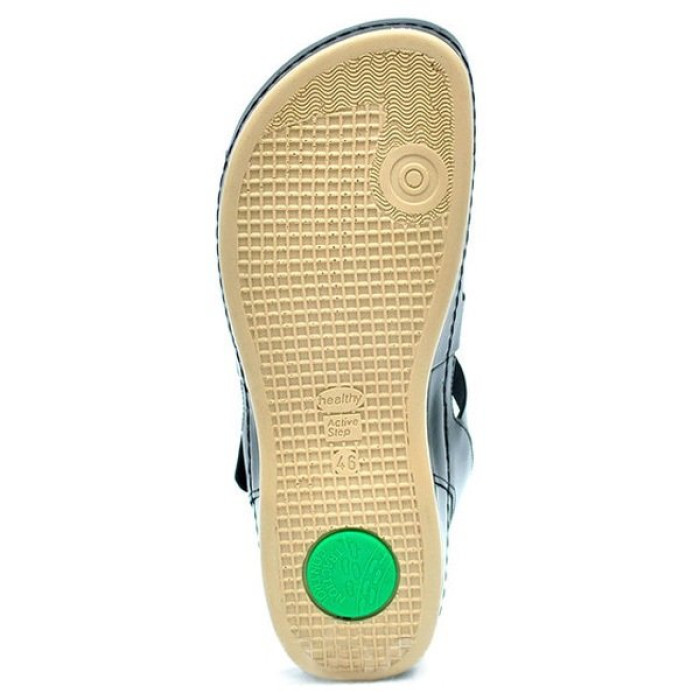 Шлепанцы ортопедические мужские Leon 710M черные