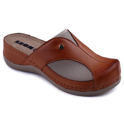 Сабо женские Leon 912 коричневые