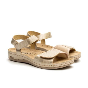 Босоножки ортопедические женские Leon 965 золотистый блеск