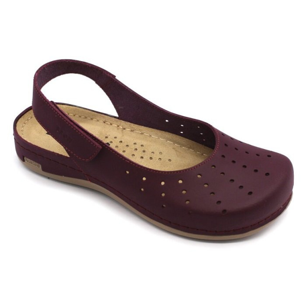 Сабо ортопедические женские Leon 967 бордовые