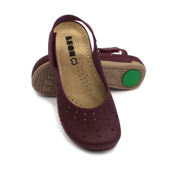 Сабо ортопедические женские Leon 967 бордовые