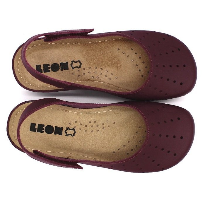 Сабо ортопедические женские Leon 967 бордовые