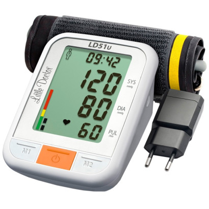 Тонометр цифровой автоматический + адаптер Little Doctor LD-51U, универсальная манжета