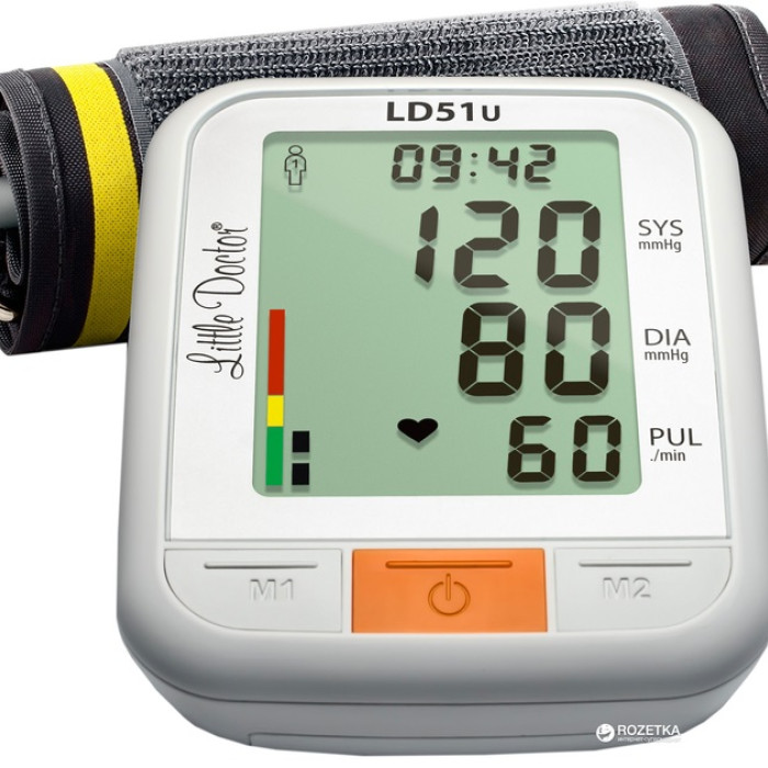 Тонометр цифровой автоматический + адаптер Little Doctor LD-51U, универсальная манжета