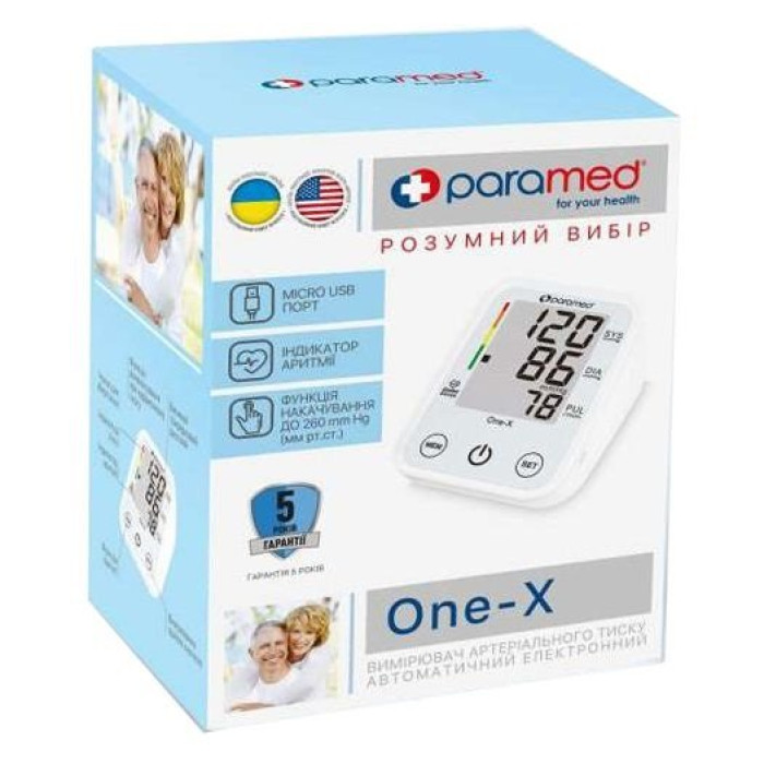 Автоматичний тонометр Paramed One-X з micro usb портом