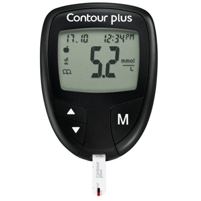 Глюкометр система измерения уровня глюкозы Contour Plus