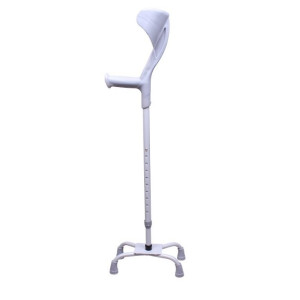 Костыль локтевой алюминиевый 4-х опорный MEDOK MED-02-036