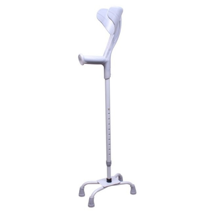 Костыль локтевой алюминиевый 4-х опорный MEDOK MED-02-036