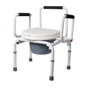 Стул-туалет Рідні Care регулируемый по высоте, с откидными подлокотниками RD-CARE-T03