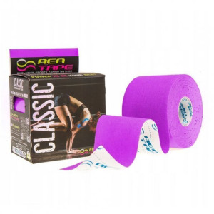 Кінезіологічний тейп універсальний фіолетовий REA TAPE REA-Classic-purple