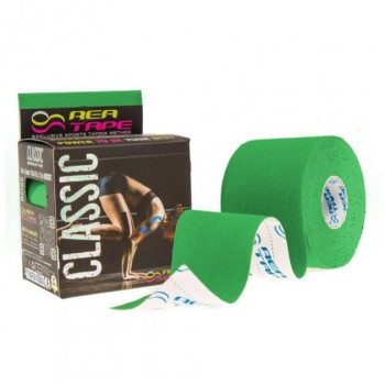 Кінезіологічний тейп універсальний зелений REA TAPE REA-Classic-green