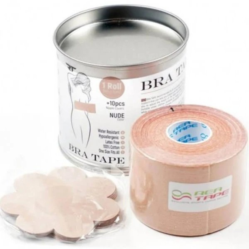 Кинезиологический тейп бежевый REA TAPE Tap Bra Beige REA-Bra-Beige