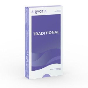 Панчохи компресійні з силіконовим фіксатором, серія Specialities Traditional, відкритий мисок, II клас компресії