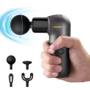 Масажер перкусійний ручний NAIPO MINI Massage Gun для тіла без підігріву MGPC-002