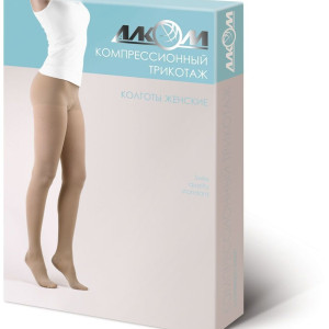 Колготы женские компрессионные лечебные, I класс компрессии Алком 7011 Comfort
