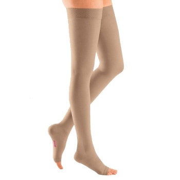 Панчохи компресійні з силіконовою гумкою, 2 компр. Medi mediven PLUS (відкр. мыс.)