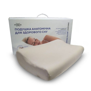 Подушка ортопедическая с эффектом памяти NOSCO ANATOMIC STANDART 17007