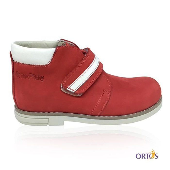 Ботинки детские ортопедические ОrtoBaby D9104 цвет красный