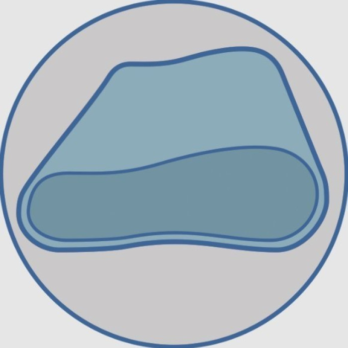 Трехслойная ортопедическая подушка с эффектом памяти Olvi J2503