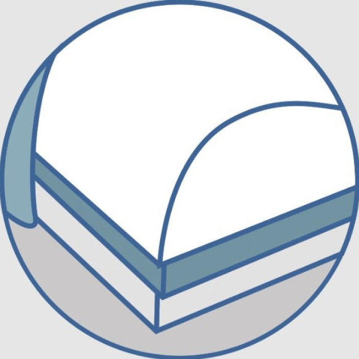 Трехслойная ортопедическая подушка с эффектом памяти Olvi J2503