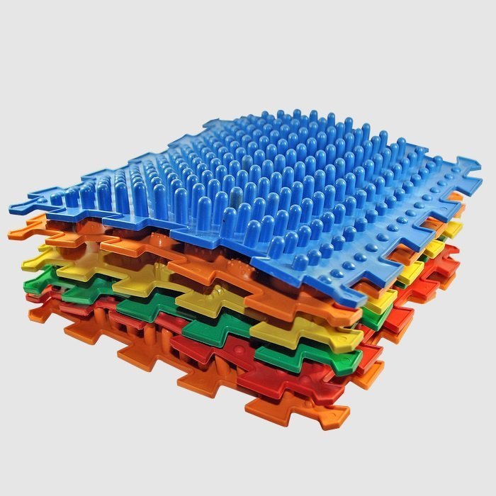 Акупунктурный массажный коврик "Пазлы Микс" 6 элементов Olvi 07790