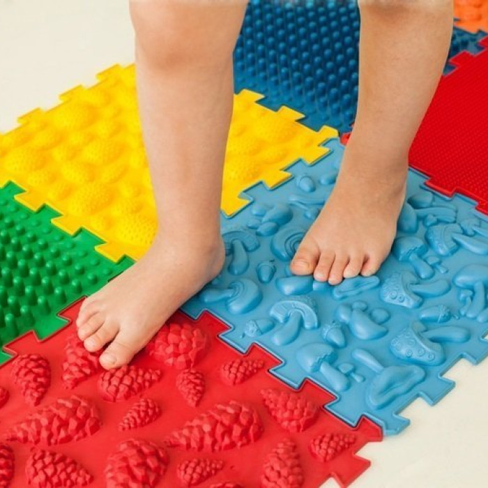 Акупунктурный массажный коврик "Пазлы Микс" 8 элементов Olvi 09224