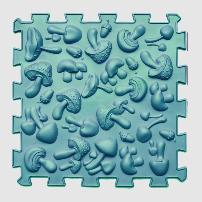 Акупунктурный массажный коврик "Пазлы Микс" 8 элементов Olvi 09224