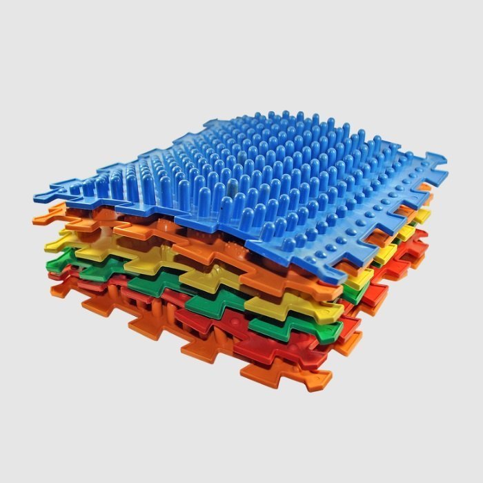 Акупунктурный массажный коврик "Пазлы Микс" 8 элементов Olvi 09224