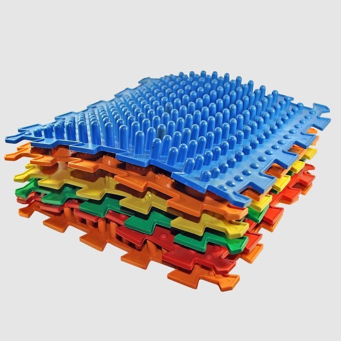 Акупунктурный массажный коврик "Пазлы Микс" 10 элементов Olvi 09428