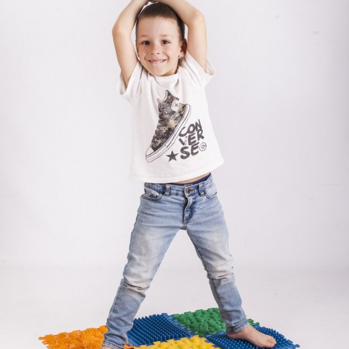 Акупунктурный массажный коврик "Пазлы Микс" 10 элементов Olvi 09428