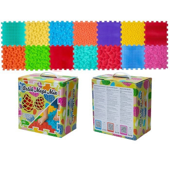 Акупунктурный массажный коврик "Мега Микс" 14 элементов Olvi 10174