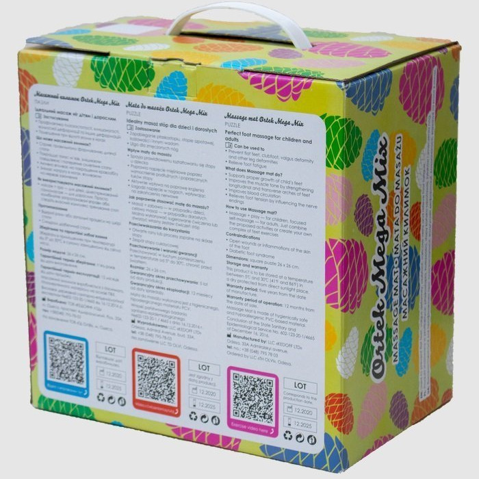 Акупунктурный массажный коврик "Мега Микс" 14 элементов Olvi 10174