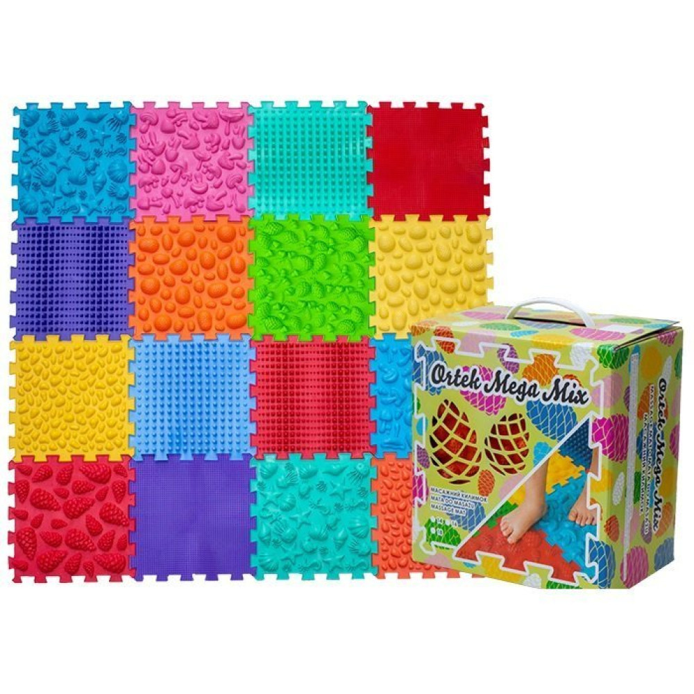 Акупунктурный массажный коврик "Мега Микс" 16 элементов Olvi 10175