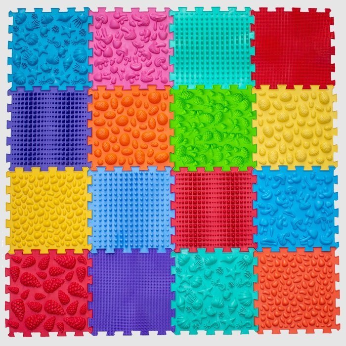 Акупунктурный массажный коврик "Мега Микс" 16 элементов Olvi 10175