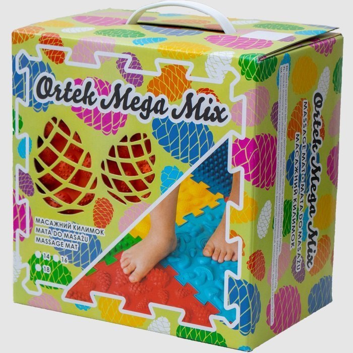 Акупунктурный массажный коврик "Мега Микс" 16 элементов Olvi 10175
