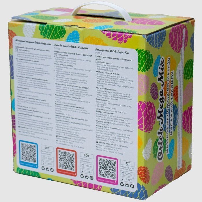 Акупунктурный массажный коврик "Мега Микс" 16 элементов Olvi 10175