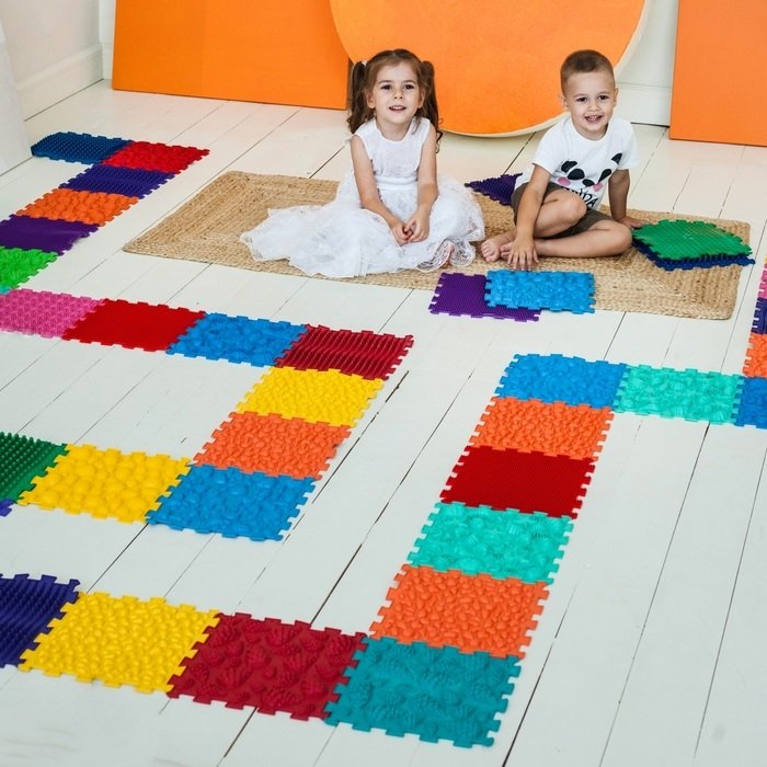 Акупунктурный массажный коврик "Мега Микс" 18 элементов Olvi 10173