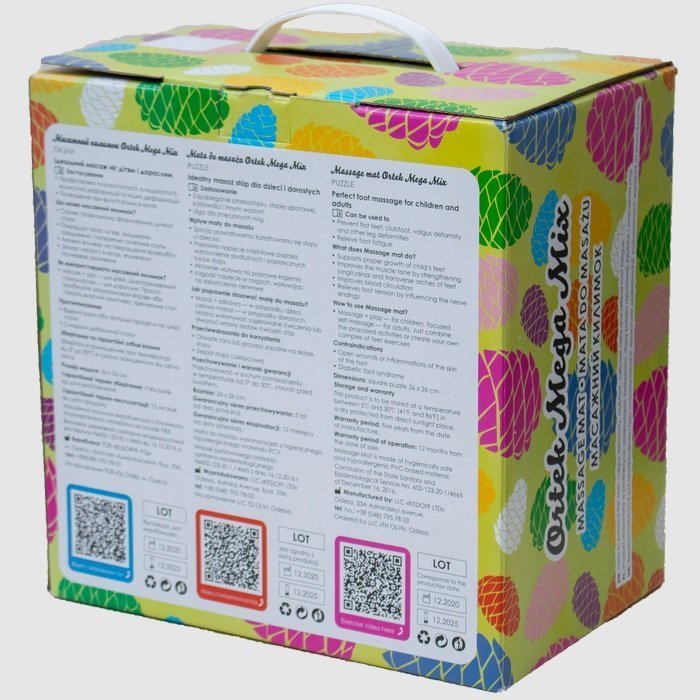 Акупунктурный массажный коврик "Мега Микс" 18 элементов Olvi 10173