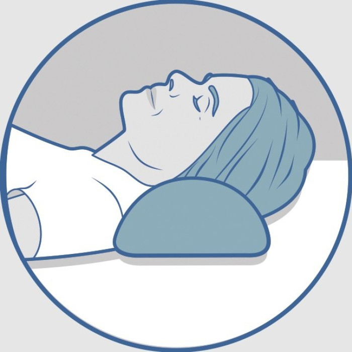 Ортопедична подушка напіввалик з ефектом пам'яті Olvi J2510 01961